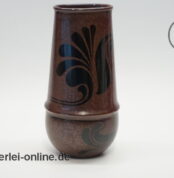 Rosenthal Studio Linie Vase | Bjorn Wiinblad | Blumenvase Braun-Schwarz | 17 cm