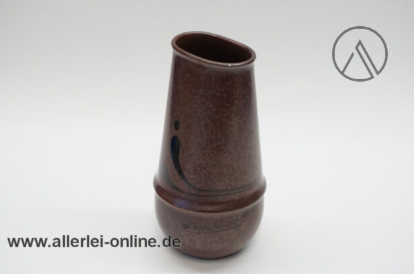 Rosenthal Studio Linie Vase | Bjorn Wiinblad | Blumenvase Braun-Schwarz