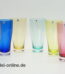 6 Stück Bunte Gralglas Gläser | Vintage 50-60er Jahre Gral-Glas Becher