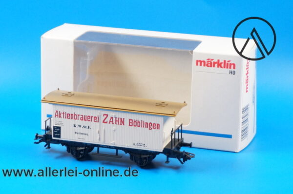 Märklin Spur H0 | 48281 Aktienbrauerei ZAHN Böblingen | Kühlwagen der K.W.St.E. mit OVP