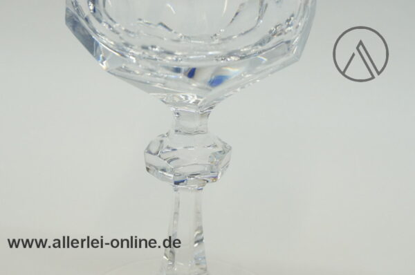 6 Stück | Alexandra Nachtmann 24% Bleikristall Gläser | Vintage Wein / Likör Gläser | Mundgeblasen - Handgeschliffen | Höhe 15,5