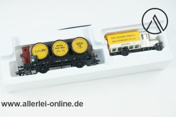 Märklin Spur H0 | PMS 62-10 Wagen-Set 2-tlg. "Reichs Post Bitter" DRG | Fasswagen mit Oldtimer OVP