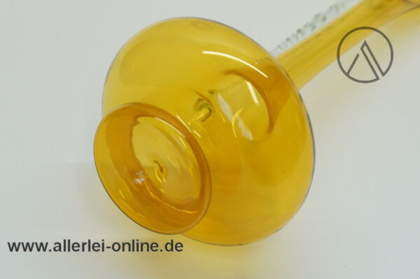 Glas Vase - Krugvase | Zarte dünnwandige Blumenvase | Filigranes Farbglas Bernstein ,orange 2