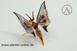 Buntes Glastier | Schmetterling | Vintage Glasfigur | Glaskunst Skulptur