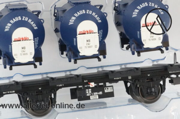 Märklin Spur H0 | 48508 Behältertragwagen | Magazin Jahreswagen 2008 OVP