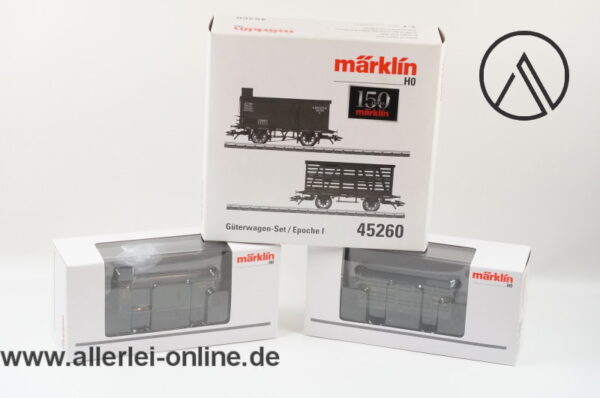 Märklin Spur H0 | 45260 Epoche I Güterwagen-Set 2 tlg. der K.Bay.Sts.B. in OVP