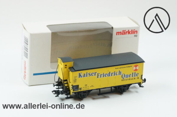 Märklin Spur H0 | 4890 Kühlwagen mit Bremserhaus | Kaiser Friedrich Quelle mit OVP