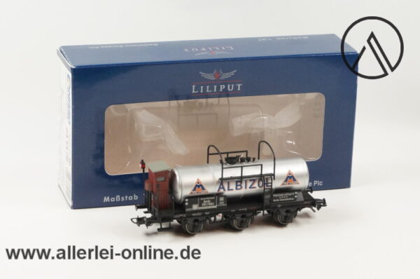 Liliput Spur H0 | 241376 "ALBIZOL" 3-Achs Kesselwagen mit Bremserhaus | Güterwagen der DRG mit OVP