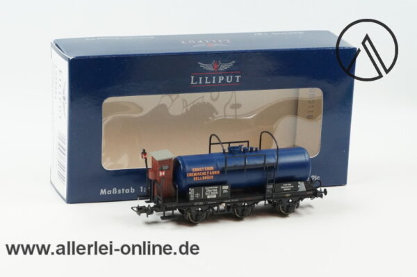 Liliput Spur H0 | L235484 "Chem. Fabrik Ernst Chur " 3-Achs Kesselwagen mit Bremserhaus | Epoche II mit OVP