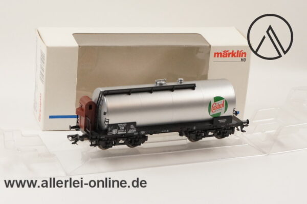 Märklin Spur H0 | 46518 Castrol Kesselwagen mit Bremserhaus | 4-Achsiger Güterwagen der DB mit OVP