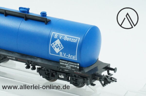 Märklin Spur H0 | 46511 B.V. Benzol ARAL Kesselwagen mit Bremserhaus | 4-Achsiger Güterwagen