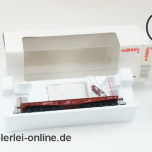 Märklin Spur H0 | 48662 Schwerlast-Flachwagen mit Carrara-Marmor | 6-Achsiger Schwerlastwagen in OVP