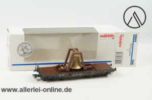 Märklin Spur H0 | 84866 Schwerlastwagen mit Glocke | 6-Achsiger Güterwagen mit OVP