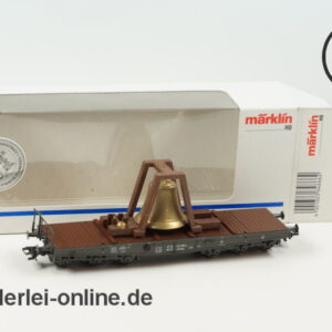 Märklin Spur H0 | 84866 Schwerlastwagen mit Glocke | 6-Achsiger Güterwagen mit OVP