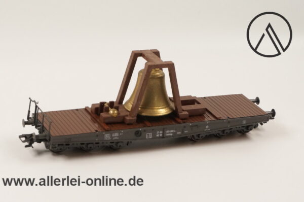 Märklin Spur H0 | 84866 Schwerlastwagen mit Glocke | 6-Achsiger Güterwagen in OVP