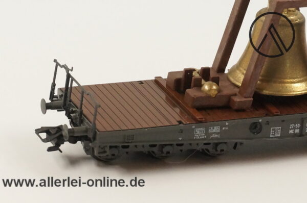 Märklin Spur H0 | 84866 Schwerlastwagen mit Glocke | 6-Achsiger Güterwagen OVP