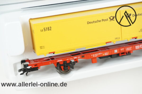 Märklin Spur H0 | 47708 DB Cargo Containertragwagen | PMS 60-04 Postmuseumswagen 2000 OVP