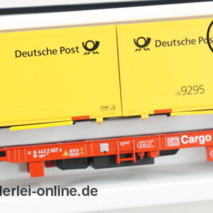 Märklin Spur H0 | 47708 DB Cargo Containertragwagen | PMS 60-04 Postmuseumswagen 2000 in OVP