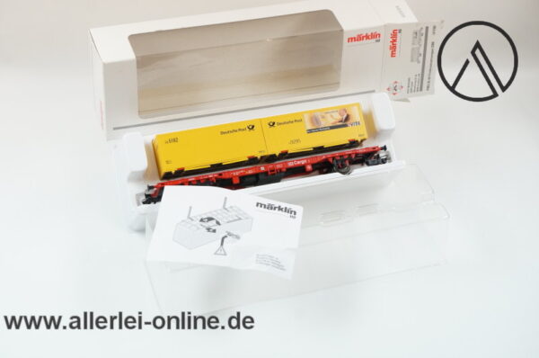 Märklin Spur H0 | 47708 DB Cargo Containertragwagen | PMS 60-04 Postmuseumswagen 2000 -2