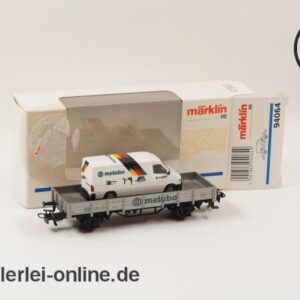 Märklin Spur H0 | 94064 Niederbordwagen mit MB Sprinter beladen | "Metabo" Güterwagen mit OVP