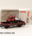 Märklin Spur H0 | 00752-14 Niederbordwagen mit MB Unimog Feuerwehr | Bahnfeuerwehr Güterwagen mit OVP