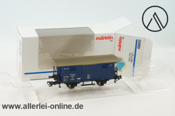 Märklin Spur H0 | 48851 Württemberg Feuerlöschgeräte | Gedeckter Güterwagen mit OVP