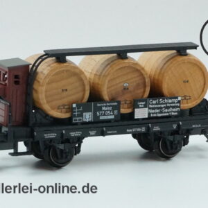 Märklin Spur H0 | 46741 Carl Schlamp Weinfasswagen mit Bremserhaus der DRG | Güterwagen Modell mit OVP