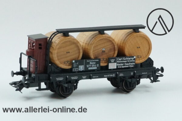 Märklin Spur H0 | 46741 Carl Schlamp Weinfasswagen mit Bremserhaus der DRG | Güterwagen Modell mit OVP