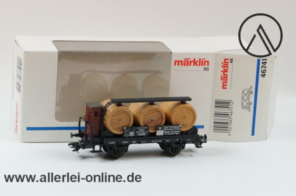 Märklin Spur H0 | 46741 Carl Schlamp Weinfasswagen mit Bremserhaus der DRG | Güterwagen Modell OVP