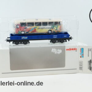 Märklin Spur H0 | 48707 Jahreswagen 2007 | Niederbordwagen mit Omnibus Typ O 302 OVP