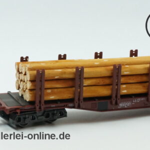 Märklin Spur H0 | 4771 Rungenwagen mit Stammholz Beladung | Snps 719 mit OVP