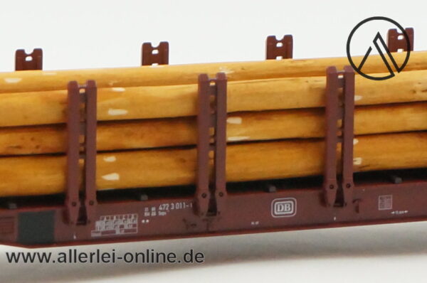 Märklin Spur H0 | 4771 Rungenwagen mit Stammholz Beladung | Snps 719