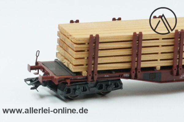 Märklin Spur H0 | 47714 Rungenwagen mit Holzbalken Beladung | Snps 719 der DB OVP 2