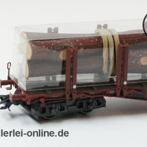 Märklin Spur H0 | 47711 Rungenwagen mit Stammholz Beladung | Snps 719 der DB mit OVP