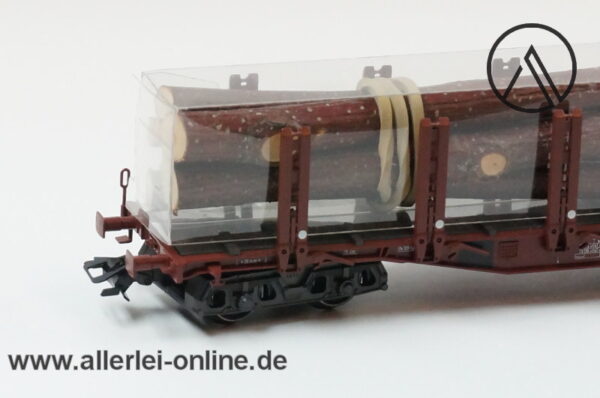 Märklin Spur H0 | 47711 Rungenwagen mit Stammholz Beladung | Snps 719 der DB mit OVP