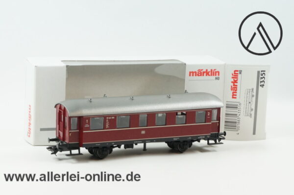 Märklin Spur H0 | 43351 Einheitsnebenbahnwagen der DB | 1./2. Klasse Personenwagen OVP