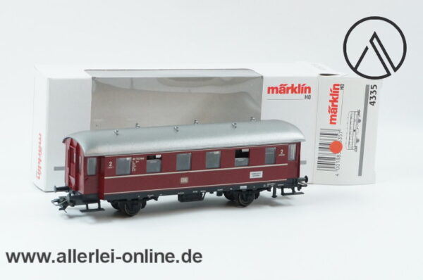 Märklin Spur H0 | 4335 Einheitsnebenbahnwagen der DB | 2. Klasse Personenwagen OVP