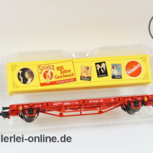 PIKO H0 54889 Container Flachwagen Lgs 579 | 100 Jahre Sinalco DB Cargo Containertragwagen mit OVP