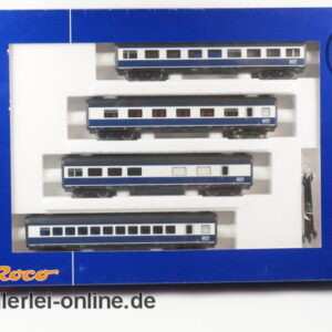 ROCO H0 45918 | TEE Blue Star Zwischenwagen-Set | 4 tlg. Personenwagen-Set mit OVP