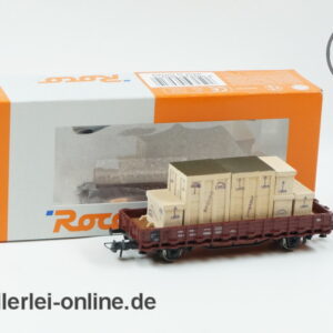 Roco H0 | 46031 Rungenwagen mit MAN-Roland Beladung | Lim.Auflage 150 Stk. | 50 Jahre BSW Stellwerk Offenbach