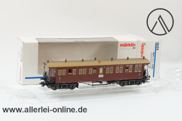 Märklin H0 | 42141 Schnellzug-Plattformwagen C4 3807 | 4.Klasse der K.W.St.E | Mit Innenbeleuchtung in OVP