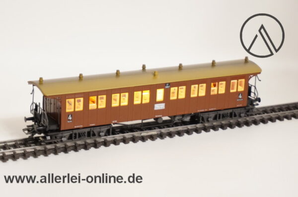 Märklin H0 | 42141 Schnellzug-Plattformwagen C4 3807 | 4.Klasse der K.W.St.E | Mit Innenbeleuchtung