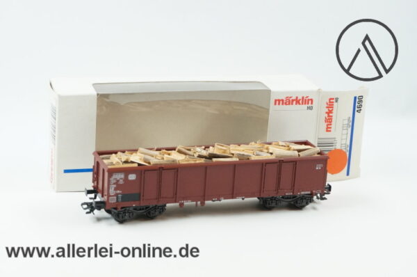 Märklin H0 | 4690 Offener Hochbordwagen mit Holzbeladung | Eaos 106 Güterwagen mit OVP