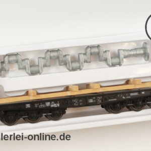 Märklin H0 | 48675 Schwerlastwagen mit Schiffskurbelwelle | 6-Achs Flachwagen SSym 46 der DB mit OVP