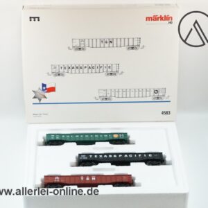 Märklin H0 | 4583 Wagen-Set "Texas" | 3-tlg. USA Güterwagen-Set mit OVP