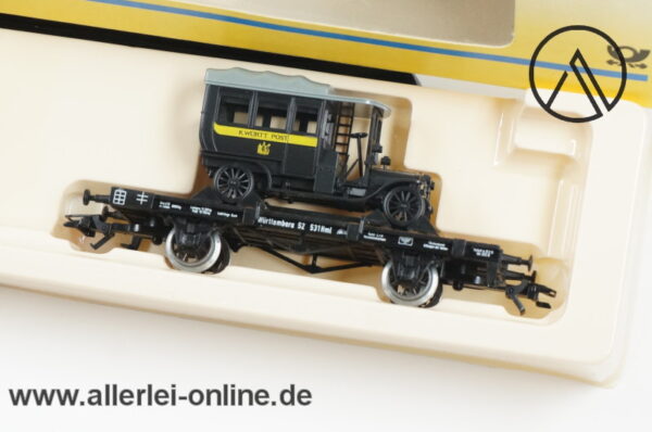 Märklin H0 4501 | PMS 63-01 Wagen-Set 2-tlg. | Württembergisches Postwagen-Set mit Oldtimer 1