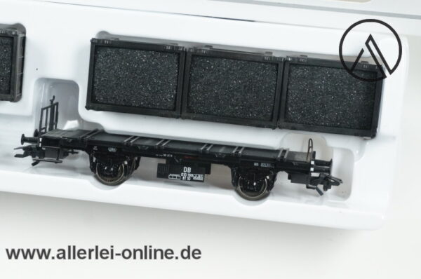 Märklin H0 | 48946 Kohle Behältertragwagen-Set | 3-tlg. Bt10 Güterwagen-Set