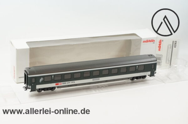 Märklin H0 | 42163 Schnellzugwagen der SBB / SFF / FFS | Inlandswagen Btm 2.Klasse mit OVP