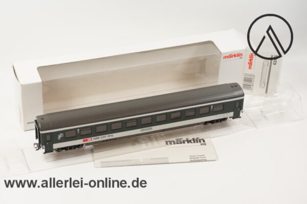 Märklin H0 | 42163 Schnellzugwagen der SBB / SFF / FFS | Inlandswagen Btm 2.Klasse