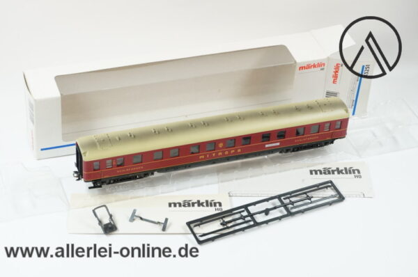 Märklin H0 | 43251 Schlafwagen der DRG | Beleuchtet - Stromführende Kupplungen | WL4ü Mitropa 22079